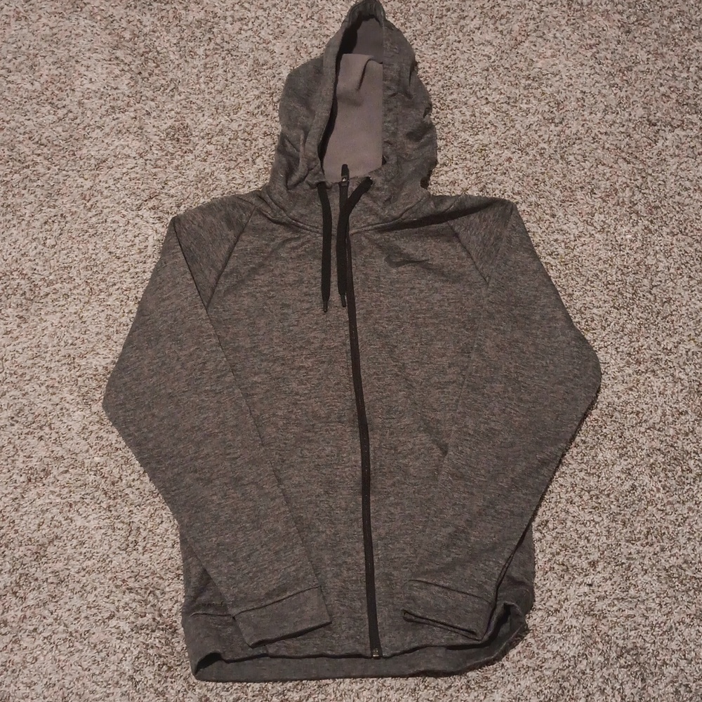 Mens Nike Dri-Fit Full Zip Black/Gray Jacket